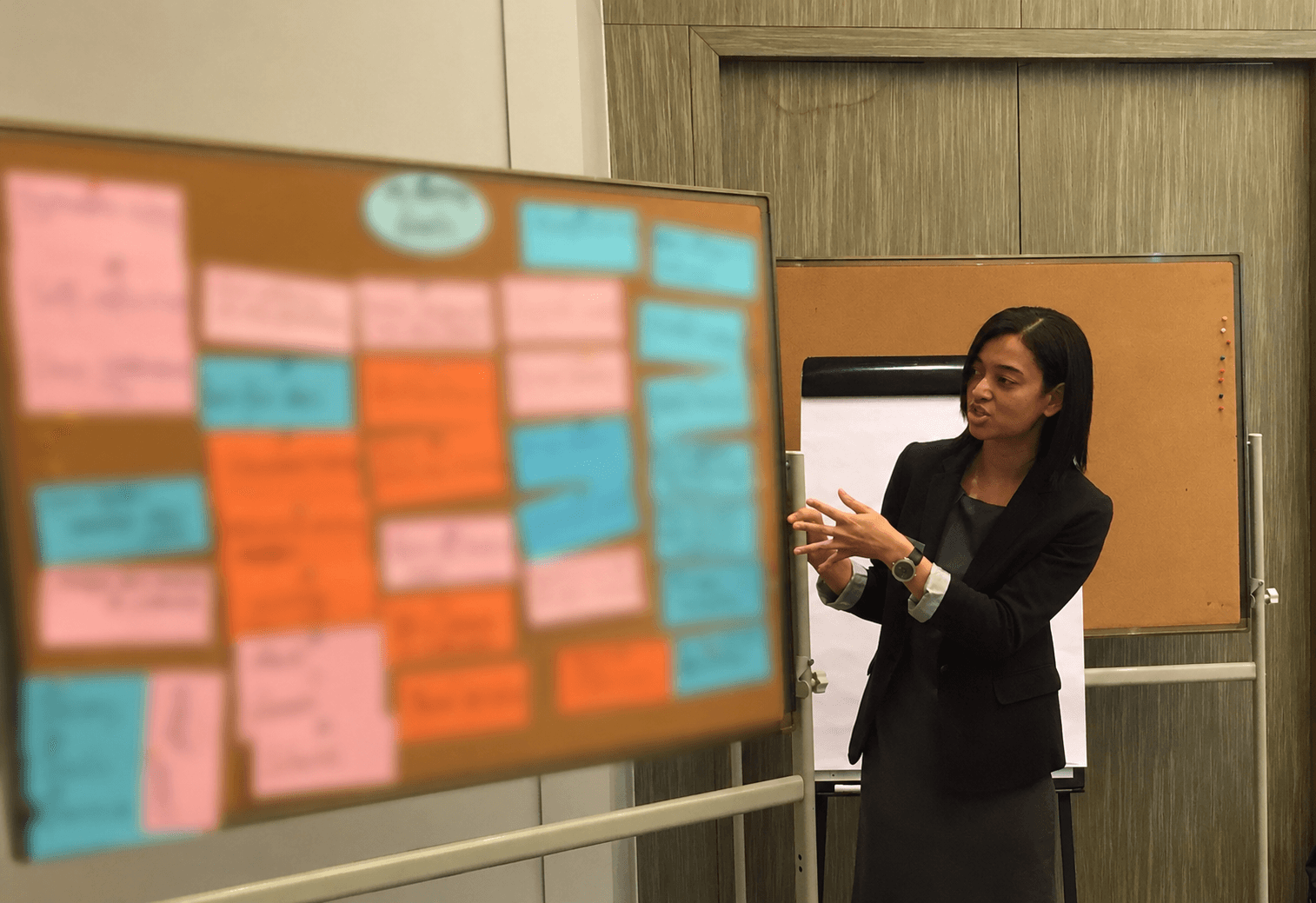 Annie Wong facilitating a leadership workshop